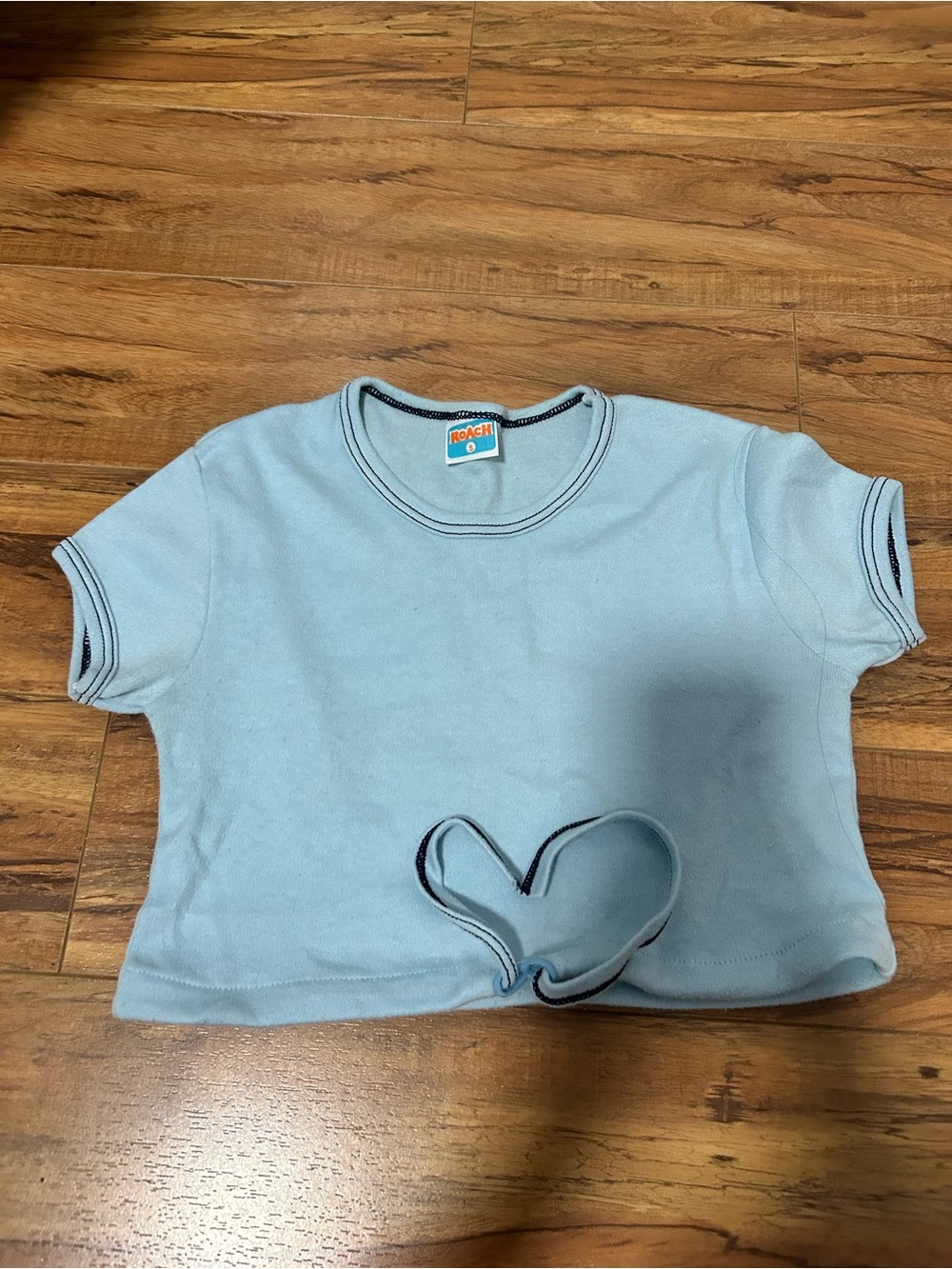 Vtg Baby blue Top